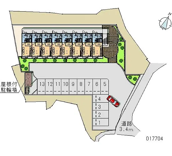 ★手数料０円★速見郡日出町豊岡　月極駐車場（LP）